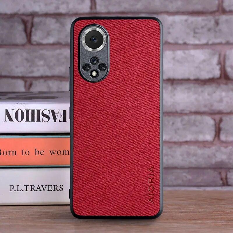 Чехол для Honor 50 Pro SE, роскошный текстильный кожаный чехол из мягкого ТПУ, жесткий чехол для телефона huawei Honor 50 Pro, чехол