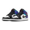 Air Jordan 1 Mid GS Aqua Kids Sneakers White Court-Purple Tropical-Twist DQ8423-154