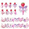 8-32PC Creative Paper Butterfly Lollipop Card Birthday Party Carnival Celebration Holiday Party Candy Snacks Decorative Supplies