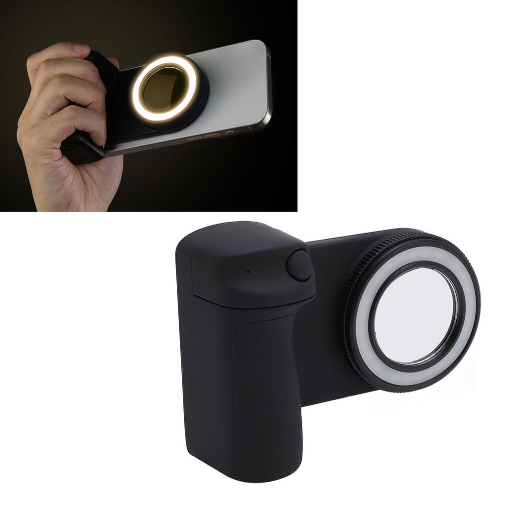 Smartphone Camera Grip with Remote Selfies Fill Light,   Magnetic Camera Socket with 1/4\" Screw Hole, Camera Shutter Socket for