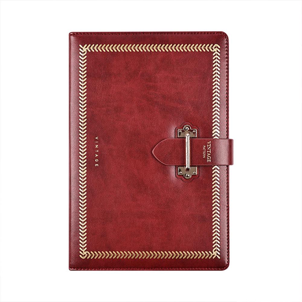 (Логотип можно выгравировать) Кожаная пряжка для блокнота А5, блокнот на руку, утолщенный студенческий дневник, блокнот, записная книжка, сменные внутренние страницы.