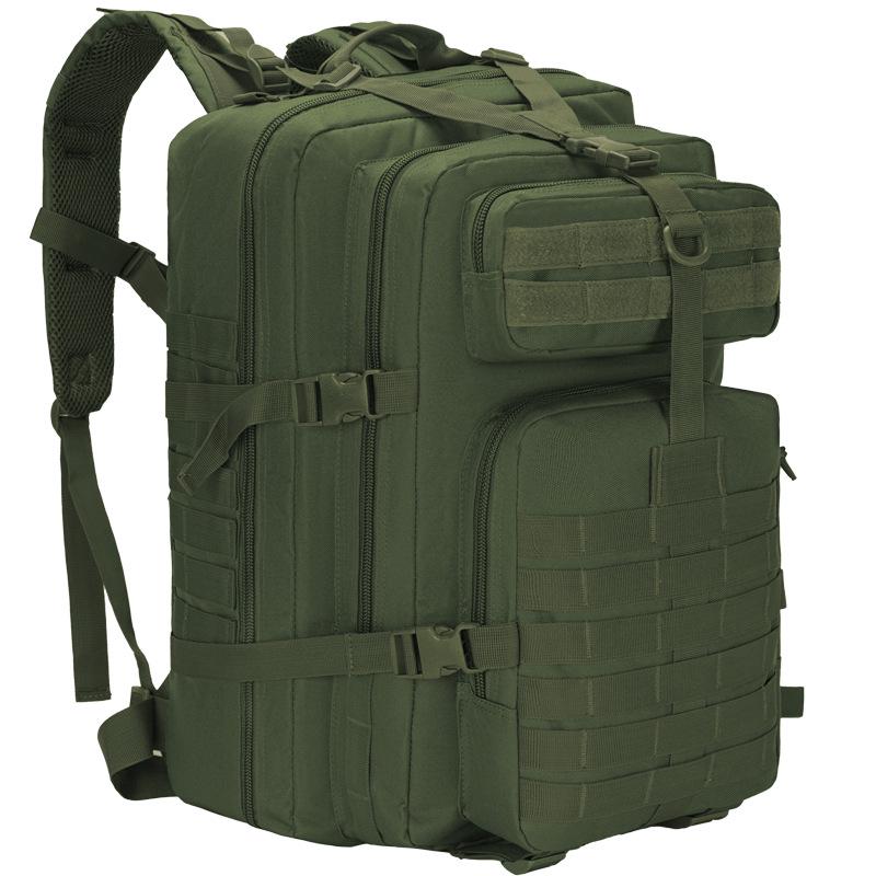In Stock: 720D Waterproof 45L Tactical Backpack - Molle Expandable, Outdoor 3P Assault, Large Size, Shoulder Strap