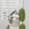 Cat Face Scratchers Cleaning Massage Comb Pet Cat Rubber Brush Kitten Grooming Self Cleaning Corner Table Legs Scratcher Combs