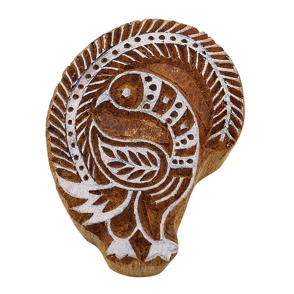 Декоративные индийские деревянные вырезанные вручную текстильные штампы, печатающие блок Брауна