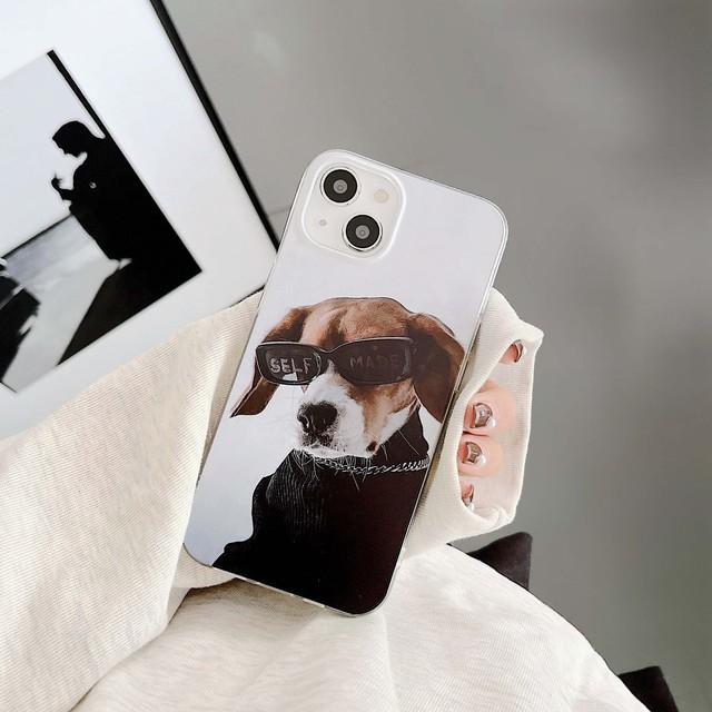 Чехол для телефона Cool Dog Relif с 3d мультяшным рисунком Ins для Iphone 14 Pro Max 7 8 Plus 12 Mini 13 11 Promax Xsmax Xr X, силиконовый мягкий чехол, чехол