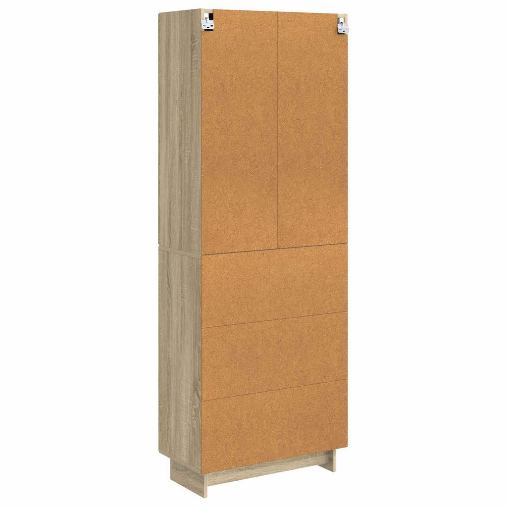 Cabinet Set 2 pcs Sonoma Oak 66 x 34.5 x 90 cm Particleboard