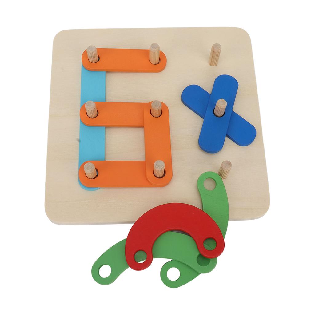 Головоломка «Построение букв» Тренировка мышления Координация рук и глаз Головоломки с буквами и числами для O