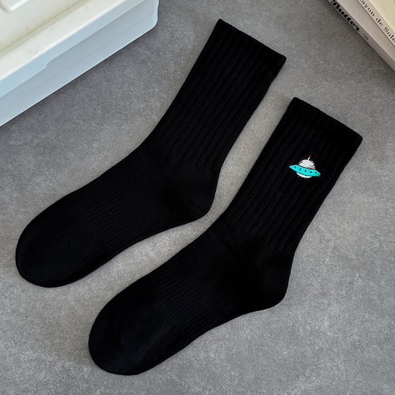 Cityboy Space Planet Mid-Calf Socks for Men & Women - Trendy West Coast Skateboarding Street Style