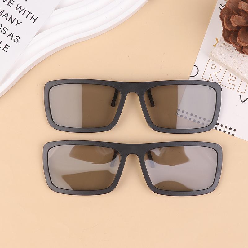 2 шт. пассивные 3D-очки для кинотеатров, кинотеатров, пассивные 3D-очки для телевизоров, стереонасадки, пассивные поляризованные очки для телевизоров, настоящие 3D-очки с зажимом