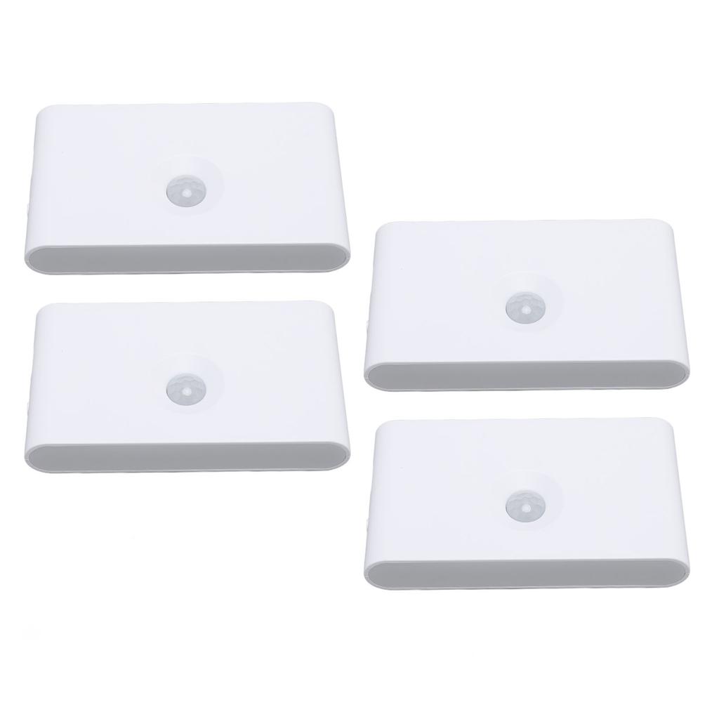 4PCS LED Motion Sensor Night Light 2700K Type C Rechargeable Magnetic Double Side Lighting Motion