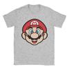 Мужская Женская Мультяшная Футболка Super Marios Хлопковая Одежда Винтажная Футболка с Коротким Рукавом Круглым Вырезом Футболка для Взрослых