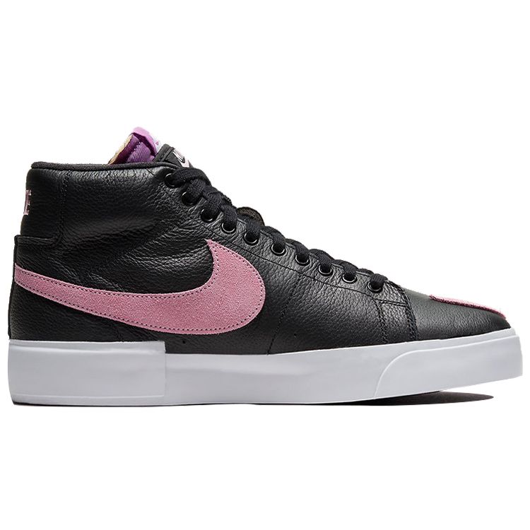 Nike Zoom Blazer Mid Edge SB Черные розовые кроссовки унисекс с посадкой Белый Фиолетовый-Nebula DA2189-002