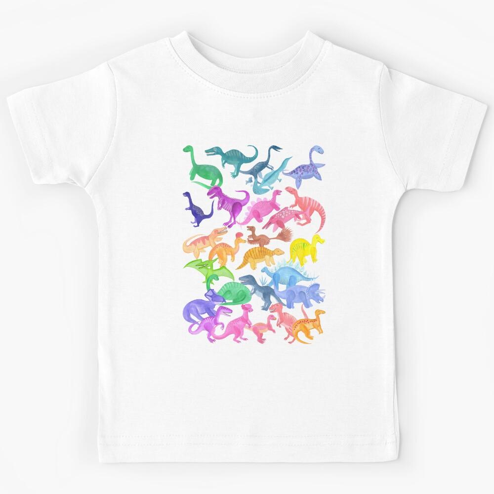 Roarsome Rainbow Dinosaur Alphabet Kids T-Shirt