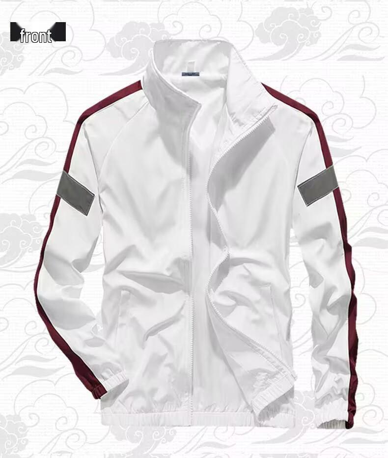 Мужской дышащий спортивный худи и кардиган: Большой размер, настраиваемый двухкомпонентный