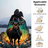 1pc Deer Printing Lightweight Flannel Blanket, Comfortable and Warm Blanket, for Camping Sofa Bed and Couch Office, Suitable for Gift Blanket
