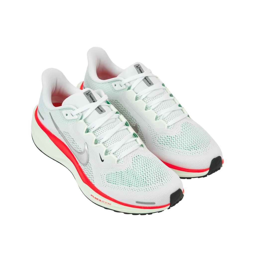 Nike Air Zoom Pegasus 41 Едва Зеленый Ярко Малиновый Мужские Кроссовки Белый Металлик-Серебристый FD2722-115