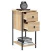 VidaXL Bedside Table Sonoma Oak 32x42x70 Cm Engineered Wood 826095