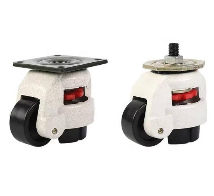Footmaster GD-80F Высококачественная колесная опора для тяжелой промышленности Регулируемые по высоте роликовые опоры Тип крепления на пластине Склад Мастерская