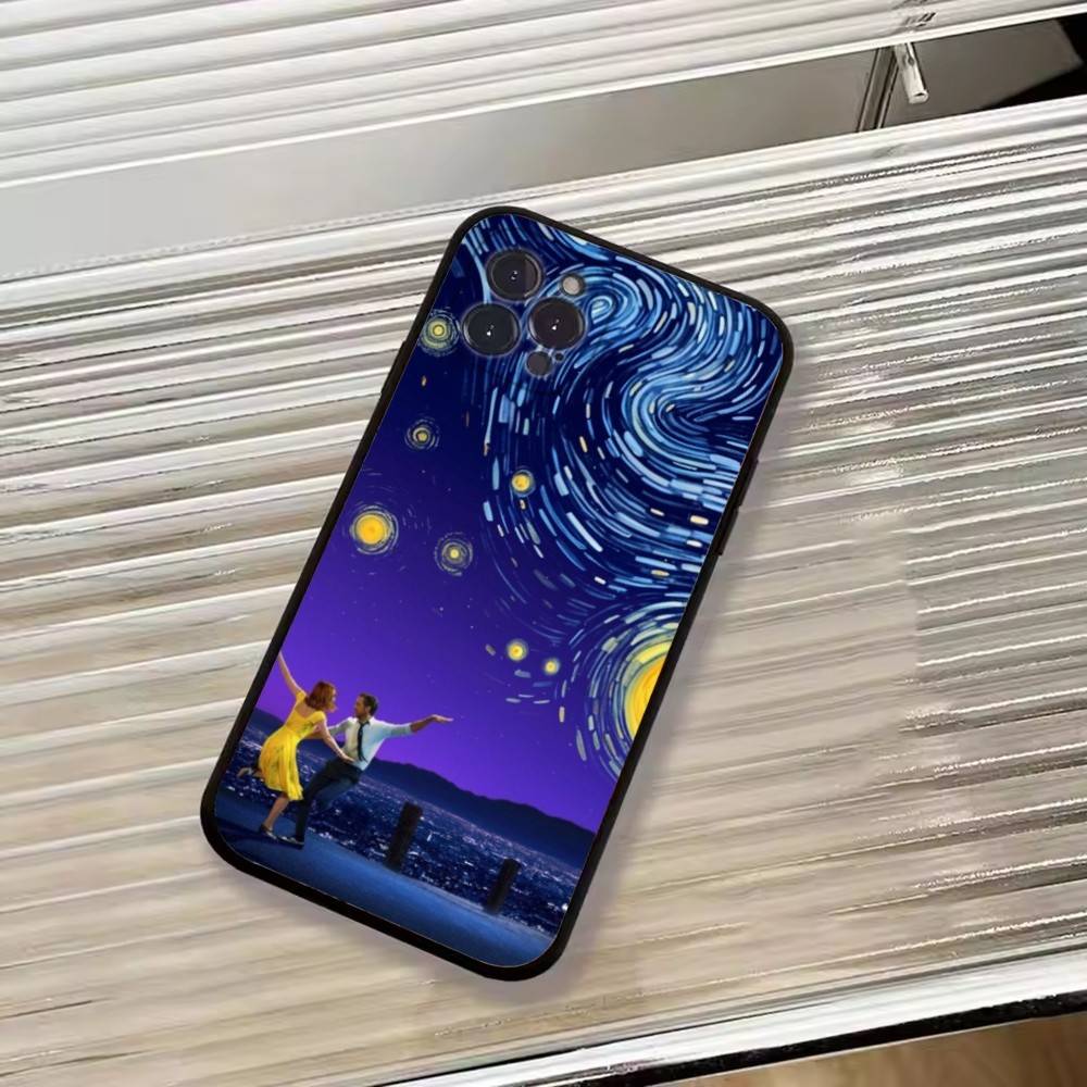Чехол для телефона с фильмом Ла-Ла Ленд для iPhone 17,16,15,14,13,12,11 Plus,Pro Max,XS,Мягкий силиконовый черный чехол