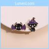 Cute Punk Style Bat Cat Shaped Alloy Brooch For Fashionable Clothing And Hats
