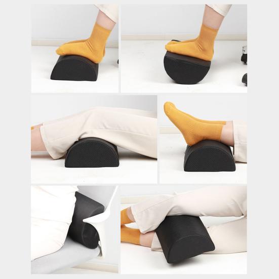 Foot Pillow Fast Rebound Semicircular Full Filling Fatigue Non-slip Bottom Reduction Curve Footrest Cushion