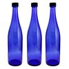 Long S720CBT Blue Bottle -Set of 3- (Black Screw Cap)
