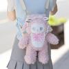 Lolita Cute Little Sheep Plush Backpack Women Sweet Cute Crossbody Bag Ladies Large Capacity Travel Soft Kawaii Mochilas Mujer