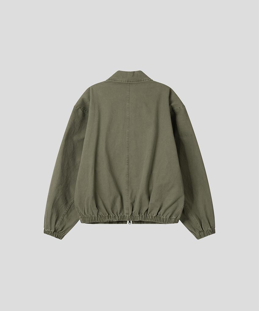 Черный Blouson Оверсайз Black Moment Signature из стираного хлопка 2-в-1 [Хаки]