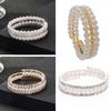 Multi Layer Hand Wrist Bracel Shining Imitation Pearl Bracelets Fashion Crystal Bracelet Women's