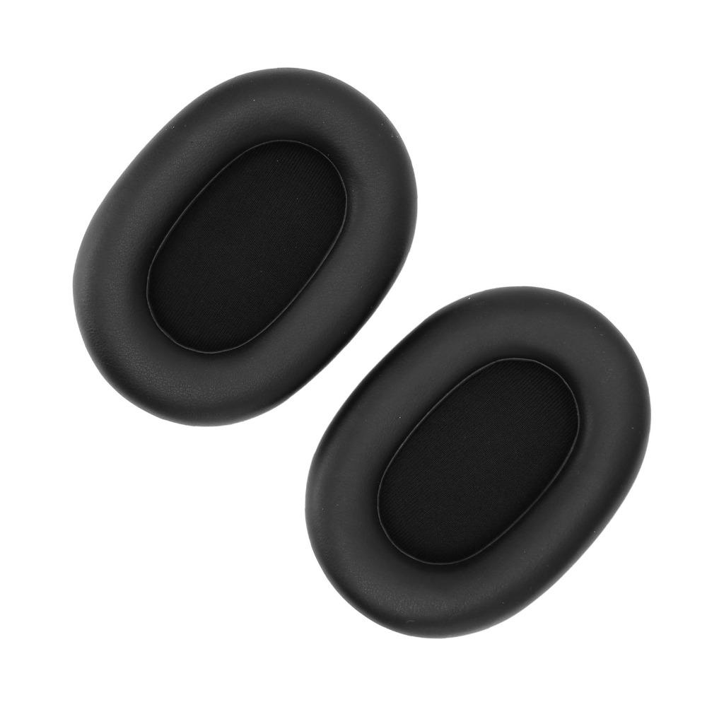 2PCS Black Replacement Ear Pads Leather Ear Covers for Elite 85h Wireless Headset Sound Equipment