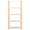 VidaXL 5-Tier Storage Shelves 10pcs 80x38x170 Cm Pine 250 Kg