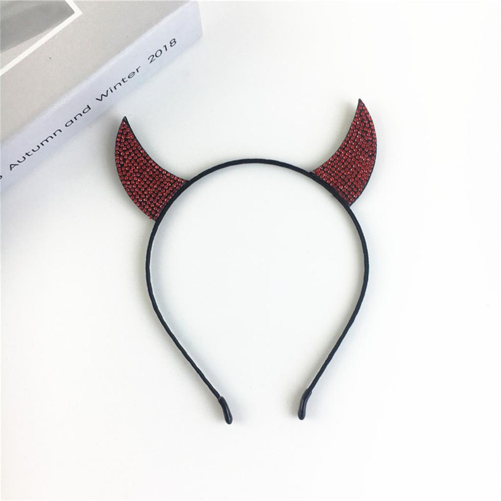 Devil Horns Disco Party Headwear Disco Headband Party Costume Headpieces Sparkly Devil Horns Cool Ghosted Horns