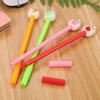 School Season 10pcs 0.5mm Cartoon Rabbit Hugging Fruit Gel Pen Creative Stationery Cute Water-based Pen Office Supplies Signature Pen