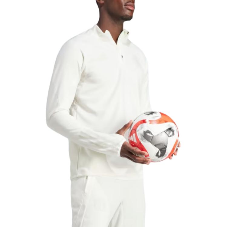 Adidas FC Bayern München Tiro 23 Slim Fit Pullover Raglan Long Sleeve Football Shirt Men Tops Off-White HY3251