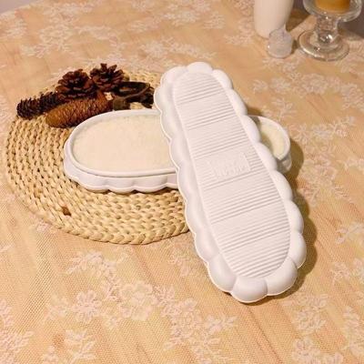 Вязаная крючком хлопковая подошва для тапочек ручной работы на толстой подошве