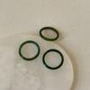 Niche Light Luxury Natural Green Agate Ring Women'S Retro Unique Personality Fashion Temperament Elegant Versatile Ring Ring