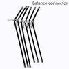 10Pcs 20/22Cm Fishing Anti-Tangle Feeder Boom Spacer With Snaps Balance Connector Tackle Rolling Swivel Snaps Balance Connector