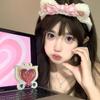 Милая повязка на голову с бантом для девочки, кружевная повязка на голову с мытьем лица, женская милая повязка на голову с кошачьими ушками, головной убор в стиле горничной Лолиты, аксессуары для волос