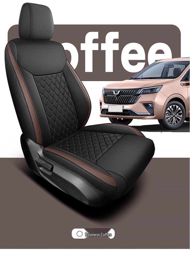Кожаная подушка на сиденье автомобиля Wuling Jiachen на семь мест - Универсальная посадка для всех сезонов