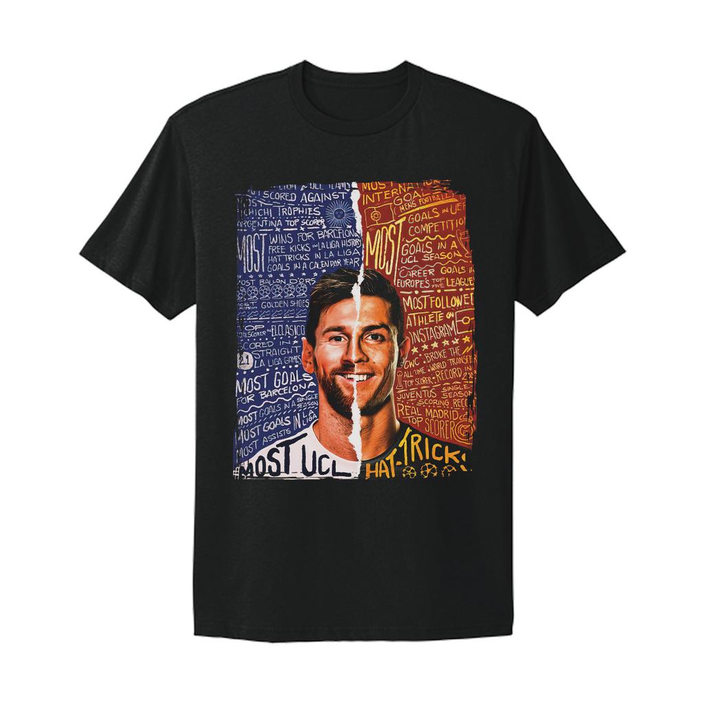Lionel Messi #10 and Cristiano Ronaldo #7 GOATs Graphic T-Shirt Unisex T-Shirt