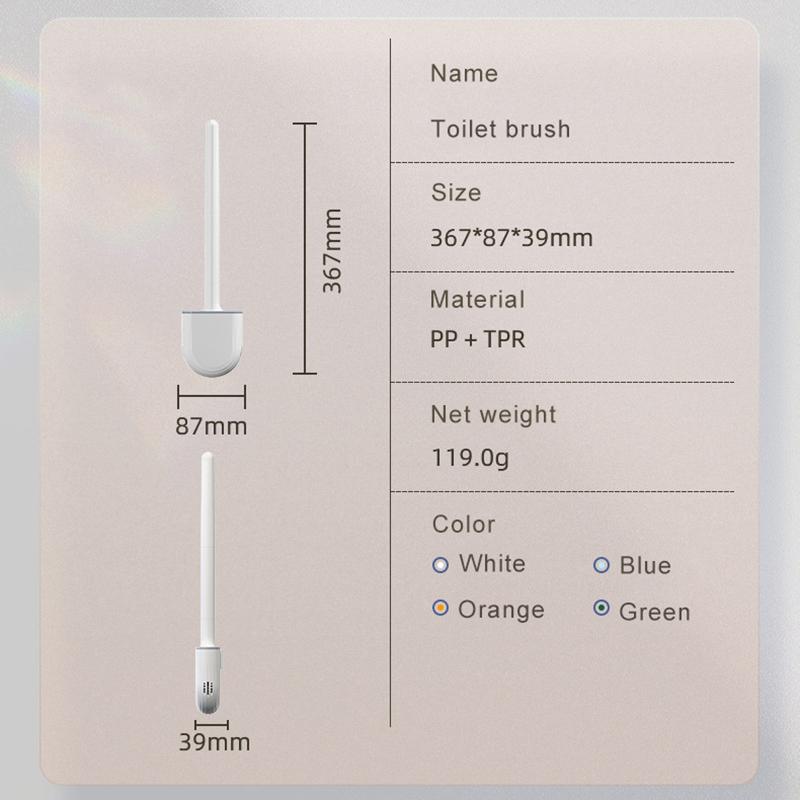 WIKHOSTAR настенная щетка для унитаза, силиконовая плоская насадка для щетки, набор щеток для чистки унитаза, щетка для чистки унитаза, ванная комната