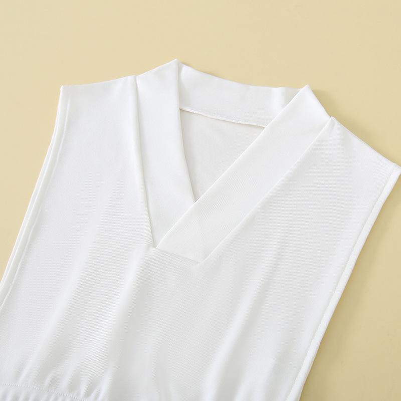 Хлопковый воротник ханьфу, поддельный воротник, китайский стиль, V-образный вырез, пуловер с основанием внутри и поддельным воротником из хлопковой ткани, женский, высококачественный, универсальный