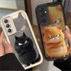 Милый Мультяшный Черный Кот Чехол Для Samsung Galaxy A54 A05 A05S A34 A24 A14 A53 A33 A23 A13 A52 A52S A32 A22 A12 A71 A51 A31 A50