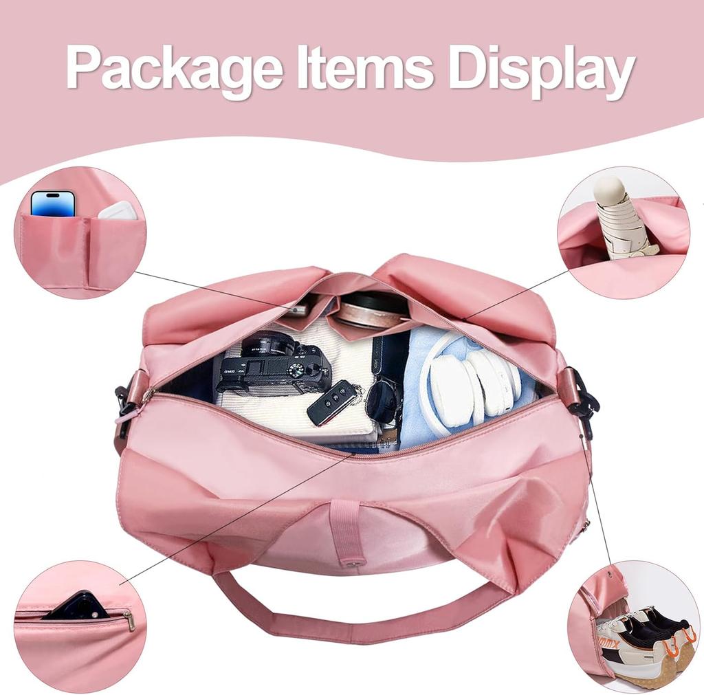 Спортивная сумка Женская сумка для йоги Большая спортивная сумка Дорожная сумка с отделением для обуви Водонепроницаемая сумка для йоги Сумка для плавания и спортзала