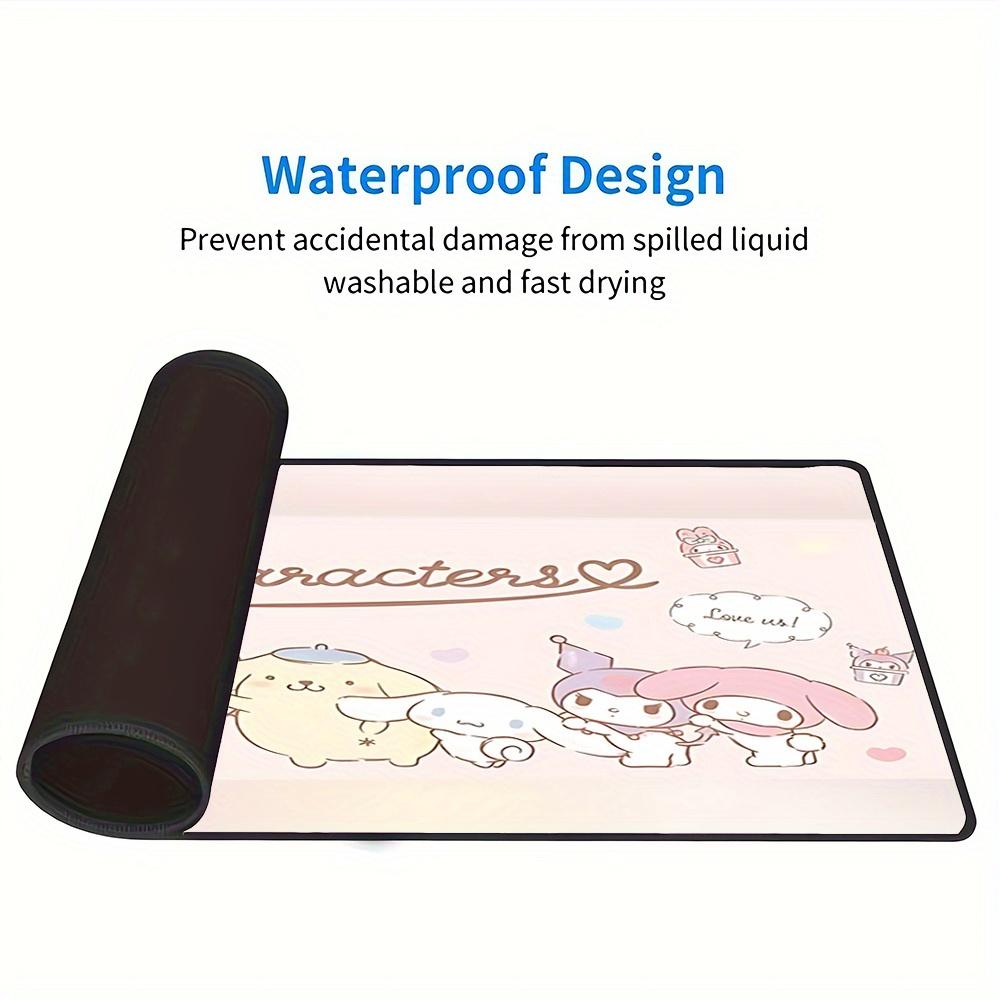Sanrio Characters Themed XXL Mouse Pad - Non-slip Rubber Desk Mat for Gaming and Office Use, Multi-Function Keyboard 0826060a