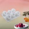 6-cavity Raspberry Mousse Silicone Mold, in the French  style Raspberry Shape for Chocolate Desserts and Baking