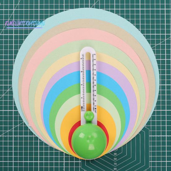 1 комплект кругового резака, простой в использовании, прочный круглый резак, круглый режущий инструмент с регулируемым диаметром для поделок из бумаги