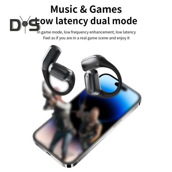 Translation Headphones with TF Card Playback Bluetooth-compatible AI Translating Earbuds 144 Languages Play Music LCD Screen-Touching Real Time