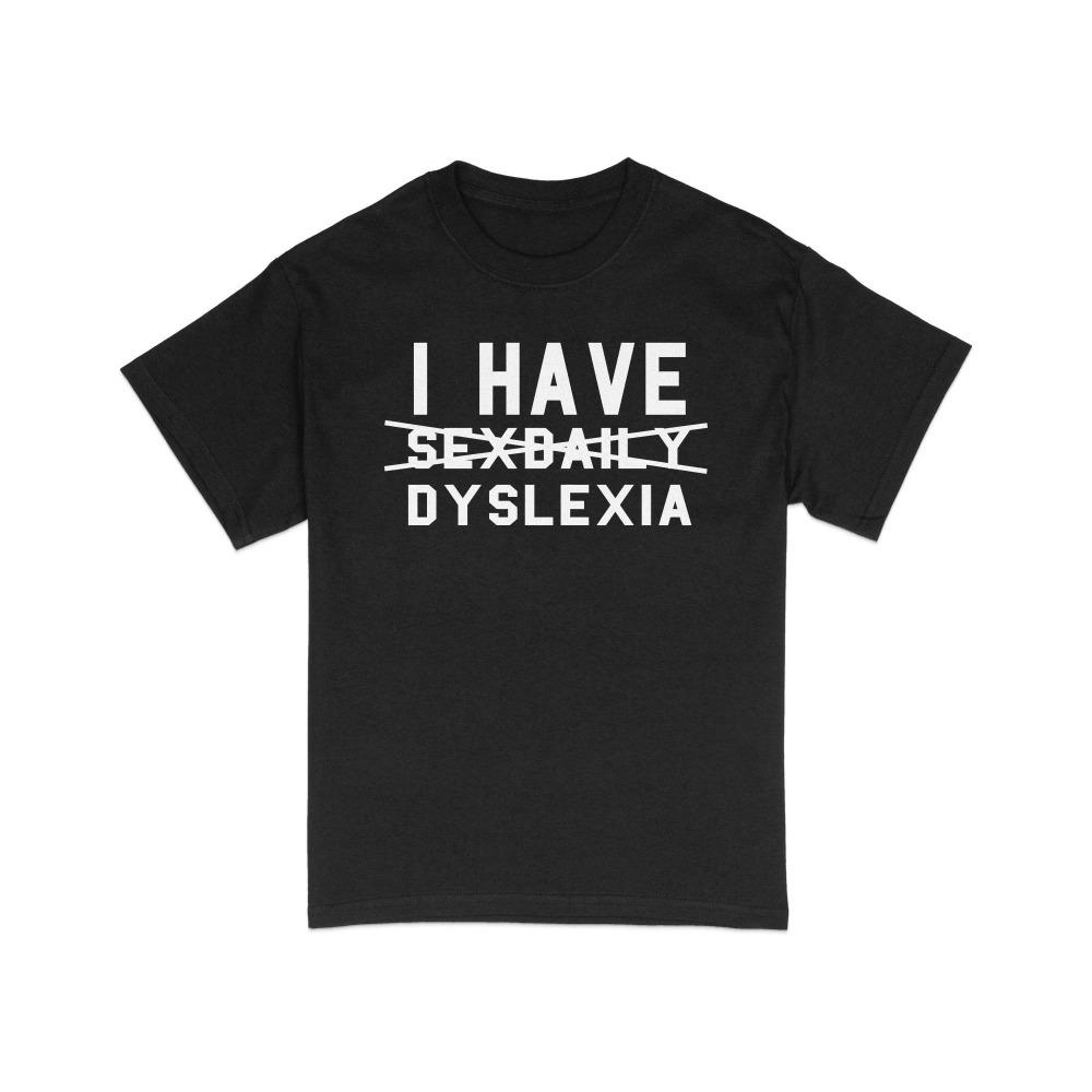 Funny Dyslexia Awareness TShirt Humorous Wordplay Graphic Tee Graphic T Shirts Retro Streetwear Women Clothes