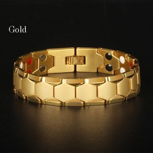 Мужской браслет 3 в 1 Энергетический браслет для здоровья Артрит Витой Магнитный Изысканный Браслет Мужской Подарок Браслет для Энергетической Терапии AVE